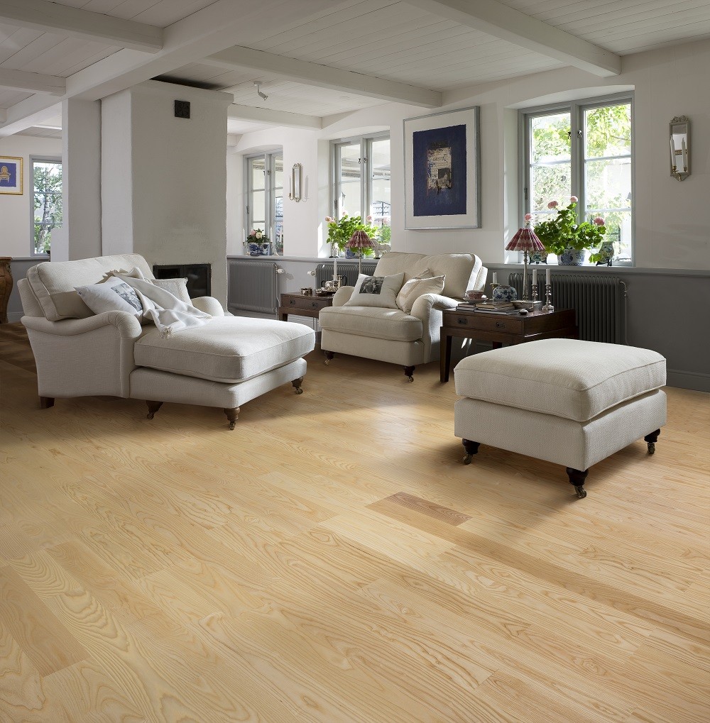 KAHRS Nordic Naturals Ash Gothenburg Lacquer Swedish Engineered Flooring 200mm- CALL FOR PRICE  