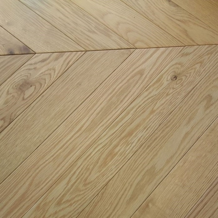 YNDE-PARQUET CHEVRON ENGINEERED WOOD FLOORING NATURAL MATT LACQURED OAK 90x750mm