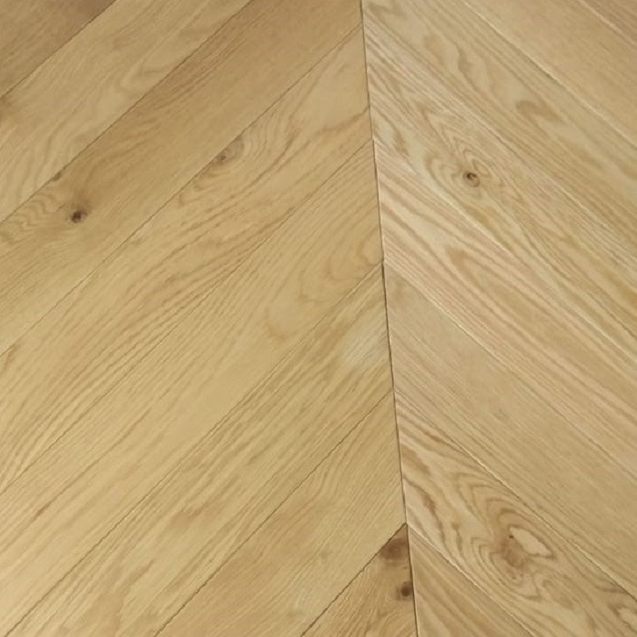 YNDE-PARQUET CHEVRON ENGINEERED WOOD FLOORING NATURAL MATT LACQURED OAK 90x750mm