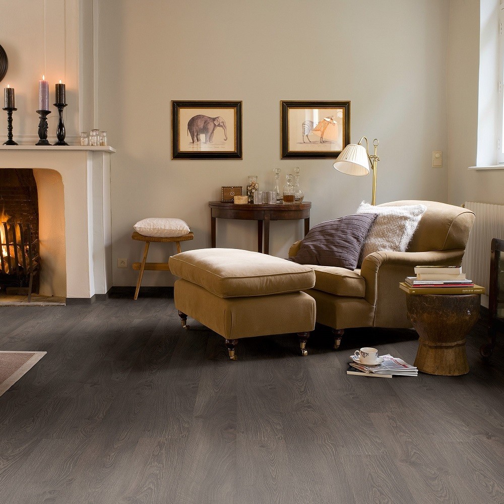QUICK STEP LAMINATE CLASSIC COLLECTION OAK GREY OLD FLOORING 8mm ...