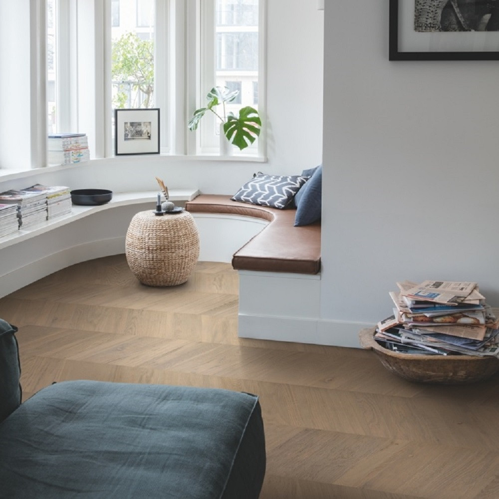 QUICK STEP ENGINEERED WOOD INTENSO CHEVRON COLLECTION OAK ECLIPSE OILED  FLOORING 310x1050mm