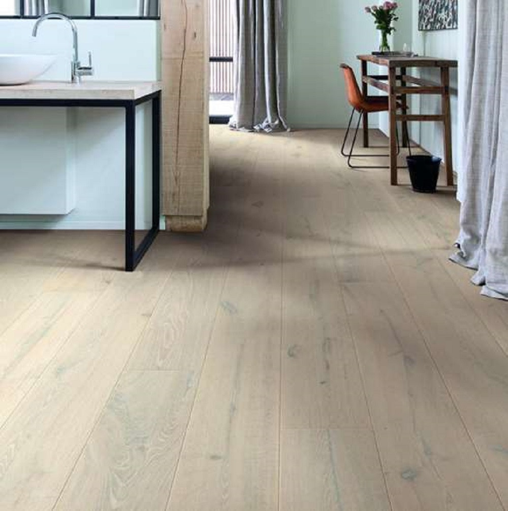 QUICK STEP ENGINEERED WOOD IMPERIO COLLECTION OAK EVEREST WHITE EXTRA MATT LACQUERED FLOORING 220x2200mm