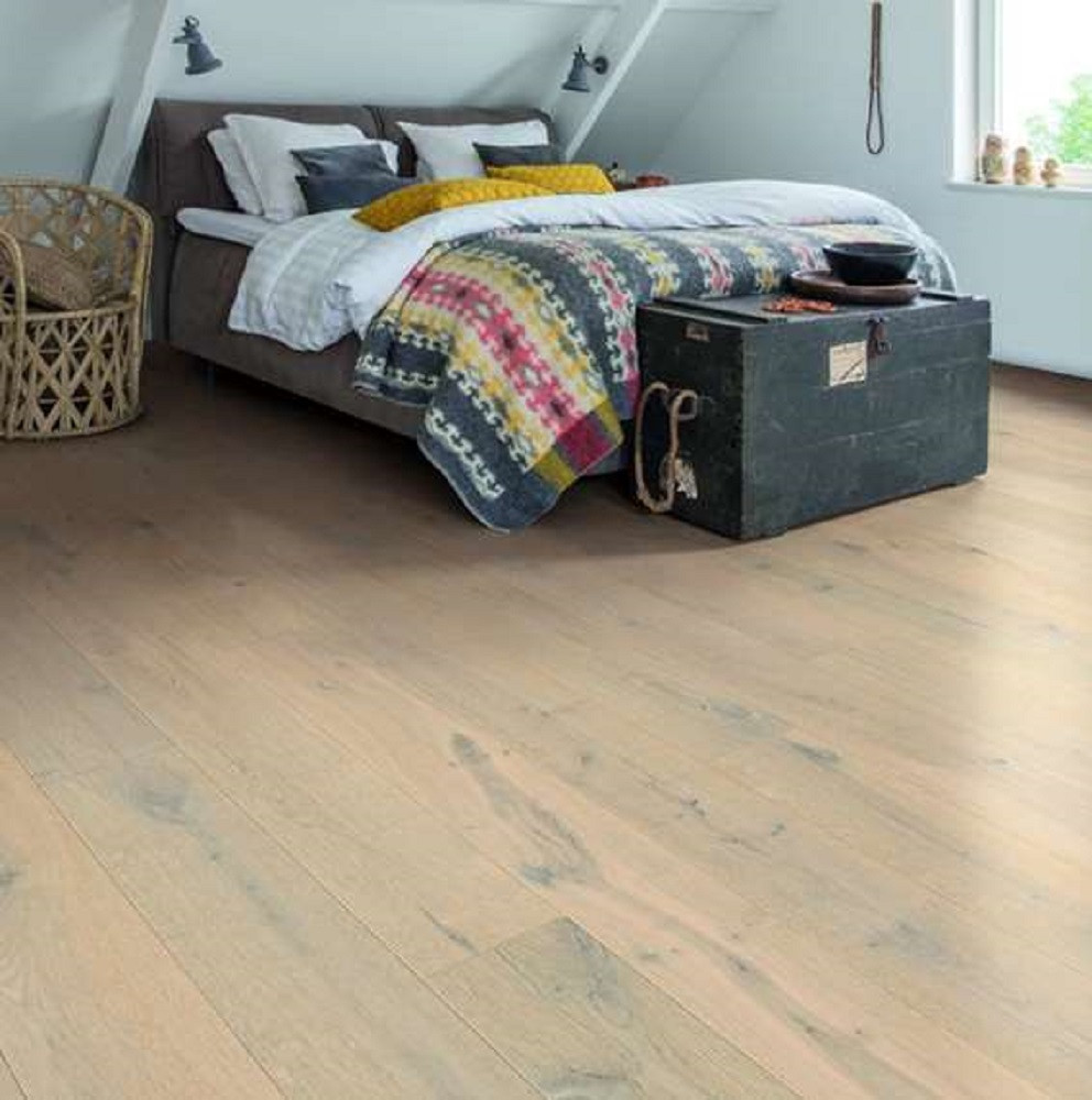 QUICK STEP ENGINEERED WOOD PALAZZO COLLECTION OAK GLACIAL OAK  EXTRA MATT LACQUERED FLOORING 120x1820mm