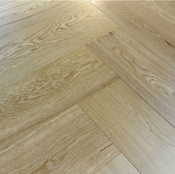 YNDE-PARQUET HERRINGBONE ENGINEERED WOOD OAK NATURAL UV LACQUERED  FLOORING 150X600MM