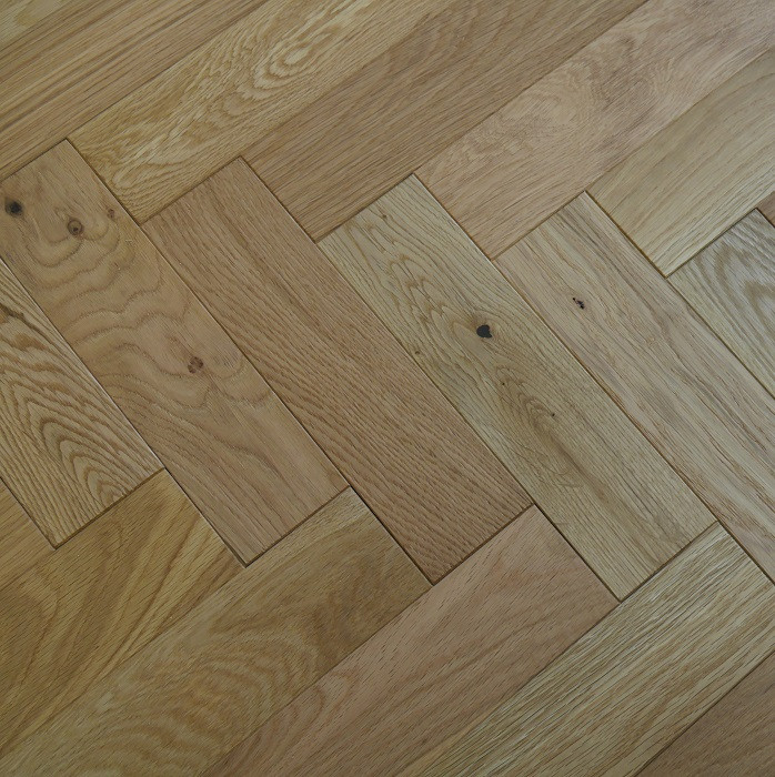 YNDE-PARQUET HERRINBONE ENGINEERED WOOD FLOORING NATURAL  BRUSHED MATT LAC 80x300mm