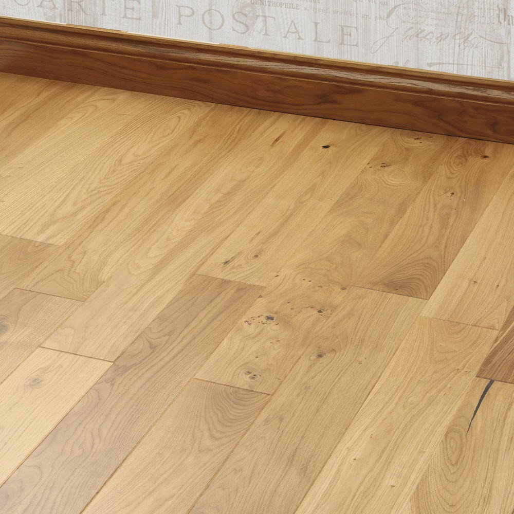 LIVIGNA ENGINEERED WOOD FLOORING OAK RUSTIC MATT LACQUERED 125x400-1200mm