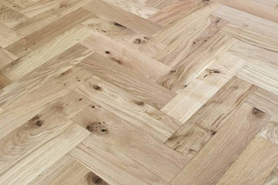 Denoel Engineered Oak Oiled Natural Hardwax Parquet Flooring 90 x 360mm