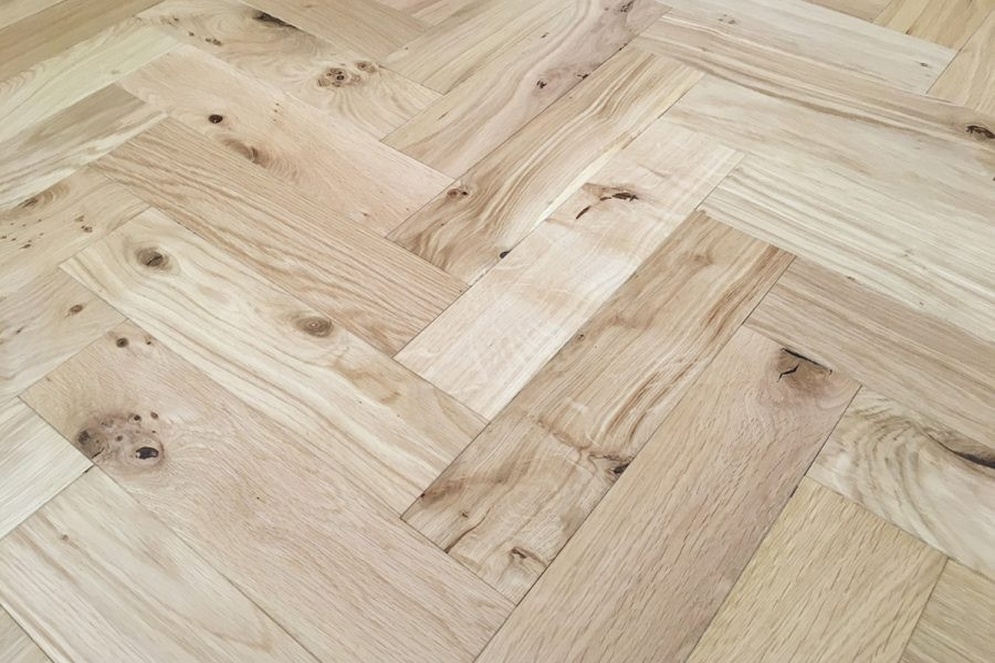 Denoel Engineered Oak Oiled Natural Hardwax Parquet Flooring 90 x 360mm