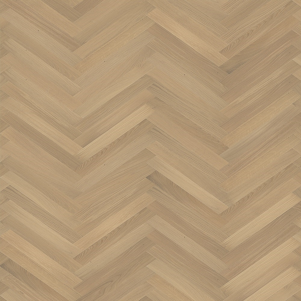 KAHRS Studio Collection Herringbone Swedish Engineered Wood Flooring Oak AB White Oiled 70mm - CALL FOR PRICE