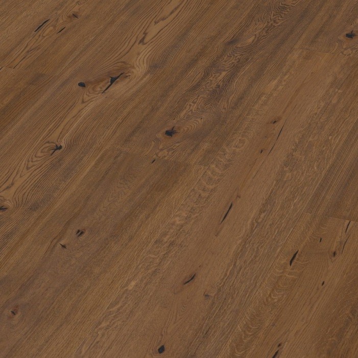 BOEN ENGINEERED WOOD FLOORING URBAN COLLECTION CHALETINO ANTIQUE BROWN OAK RUSTIC BRUSHED OILED 300MM - CALL FOR PRICE