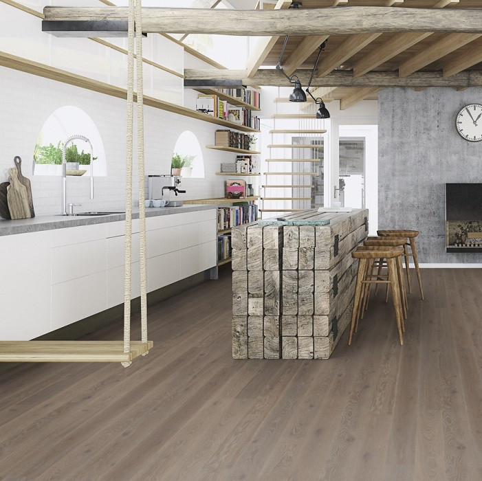 BOEN ENGINEERED WOOD FLOORING URBAN COLLECTION INDIA GREY OAK RUSTIC BRUSHED LIVE PURE LACQUERED 138MM - CALL FOR PRICE