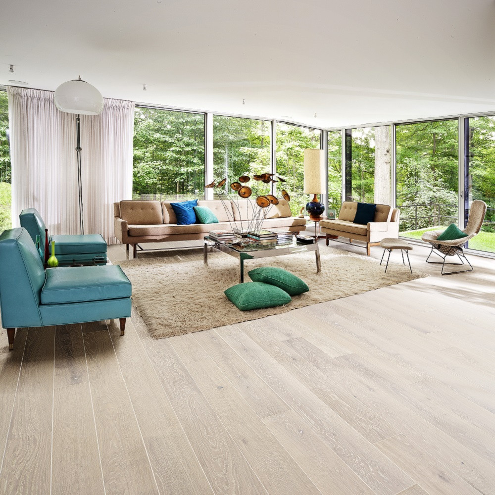 KAHRS Nouveau Collection Oak SNOW Matt Lacquer  Swedish Engineered  Flooring 187mm - CALL FOR PRICE