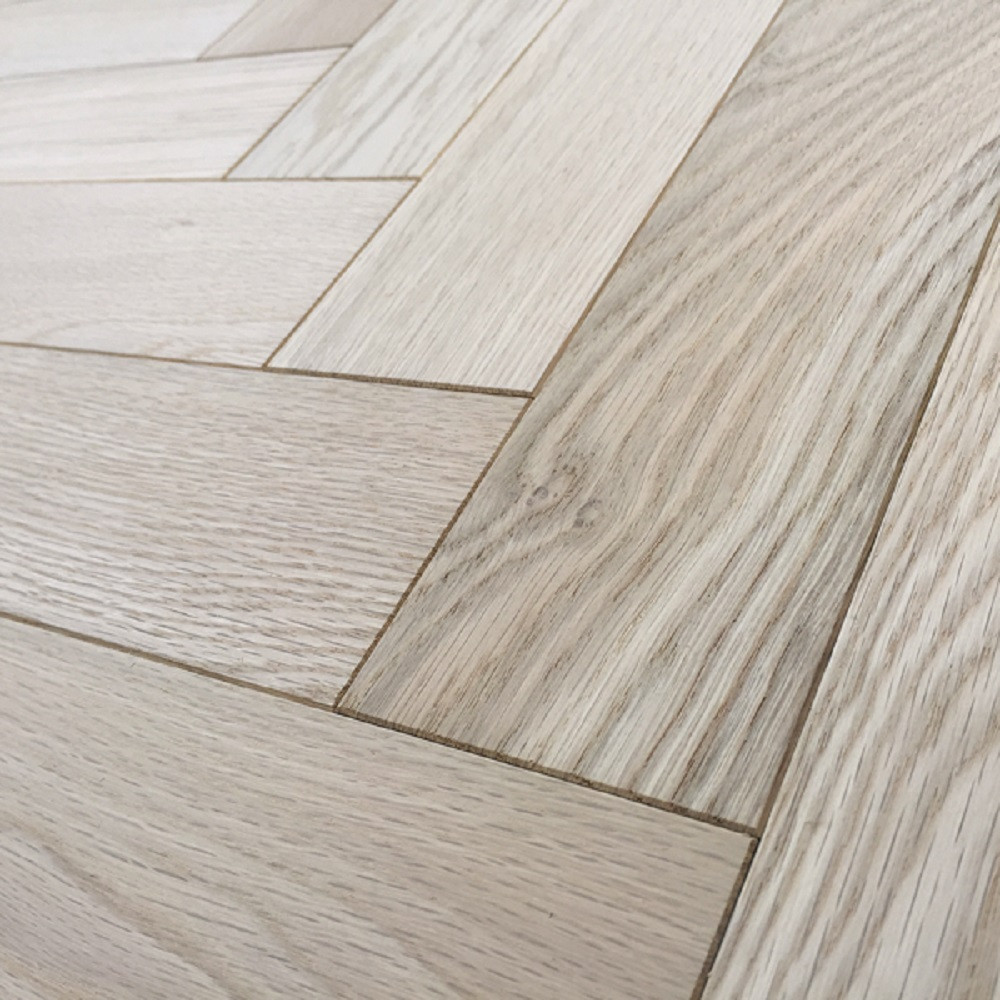 Livigna Herringbone SOLID OAK Prime Flooring Unfinished 70 x350mm 