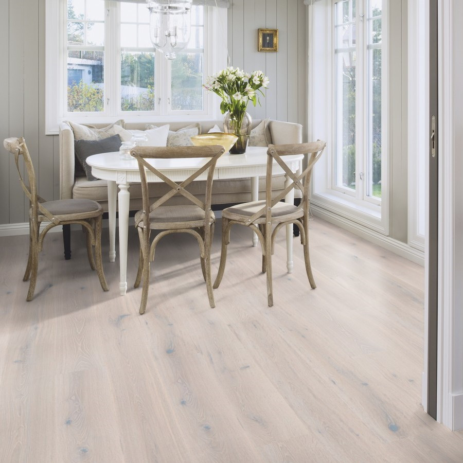 BOEN ENGINEERED WOOD FLOORING NORDIC COLLECTION STONE OAK WHITE BRUSHED RUSTIC OILED 138MM