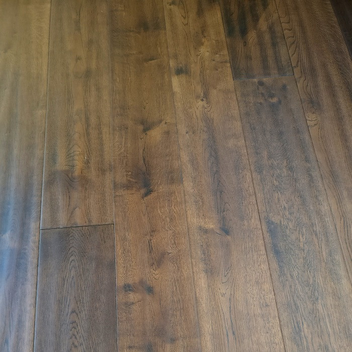 YNDE-190 ENGINEERED WOOD FLOORING RUSTIC COFFEE HANDSCRAPPED OILED OAK 190x1900mm