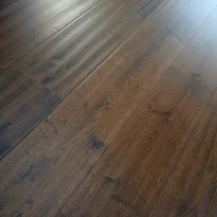 YNDE-190 ENGINEERED WOOD FLOORING RUSTIC COFFEE HANDSCRAPPED OILED OAK 190x1900mm