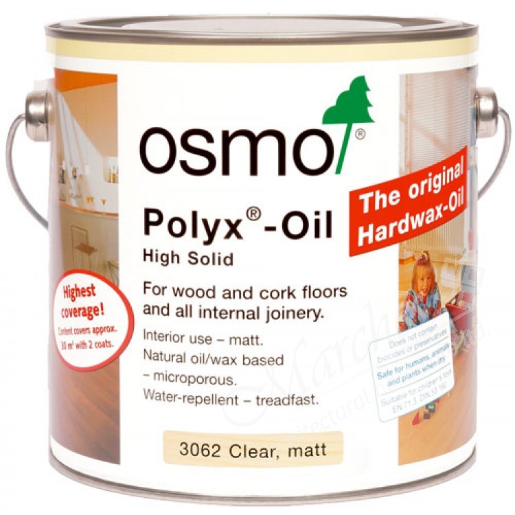 Osmo Polyx Hardwax-Oil Original 3011 Clear Glossy 2.5l
