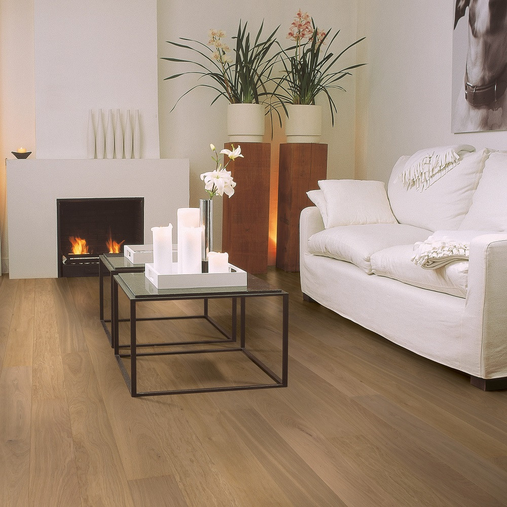 QUICK STEP ENGINEERED WOOD COMPACT COLLECTION OAK PURE MATT LACQUERED FLOORING 145x1820mm