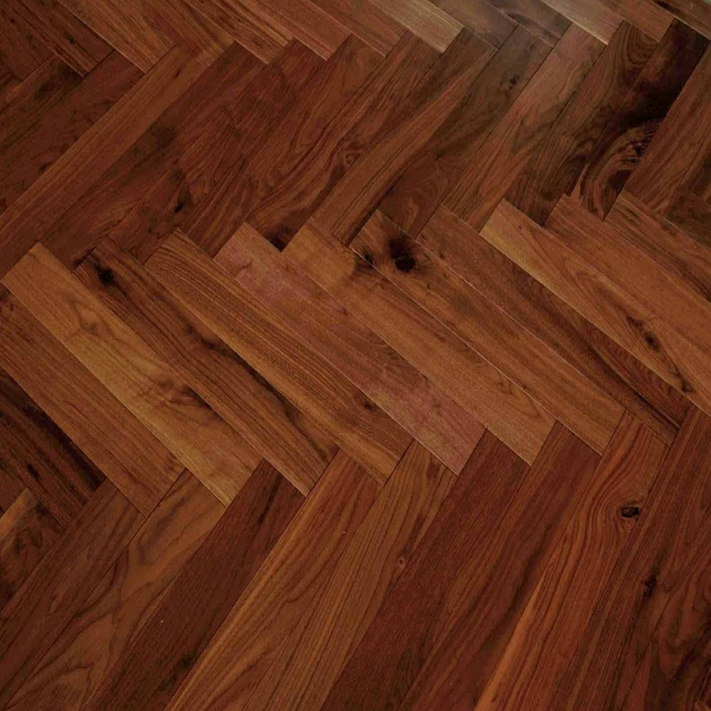 KAHRS Studio Collection Herringbone Swedish Engineered Wood Flooring Walnut  AB Oiled 70mm  - CALL FOR PRICE