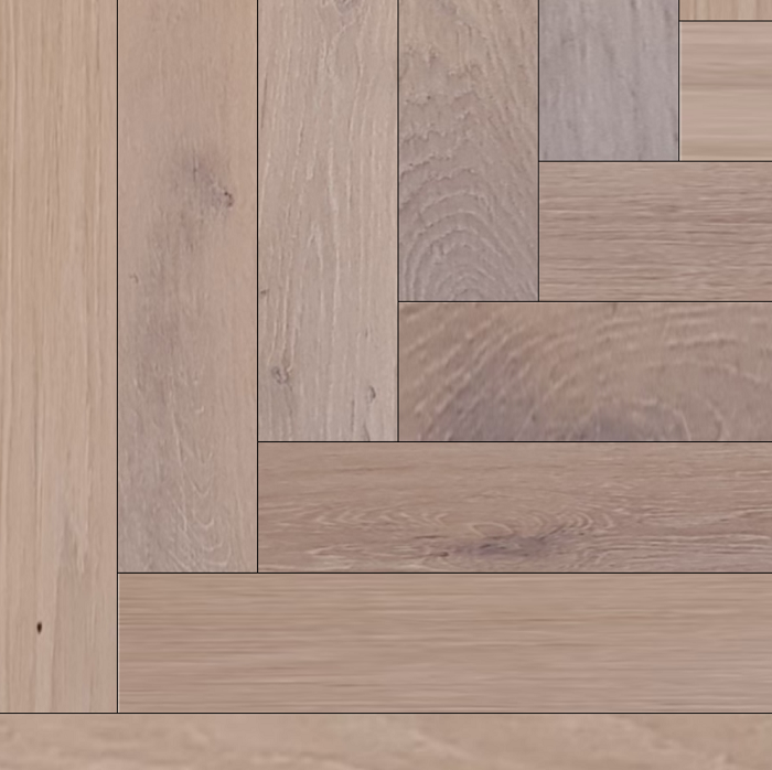 LIVIGNA HERRINGBONE ENGINEERED WOOD FLOORING WHITE OILED RUSTIC OAK 120x600MM