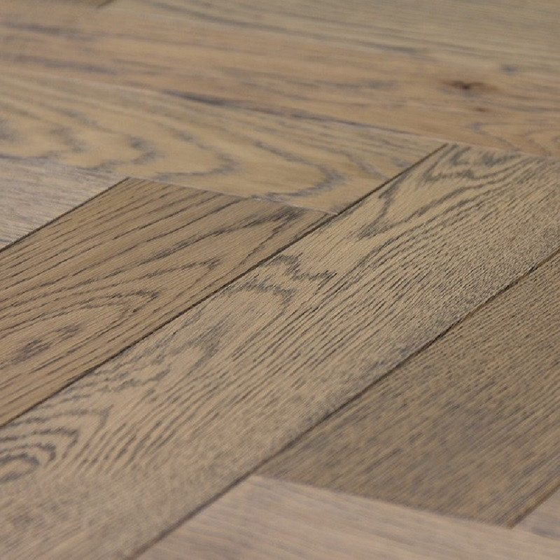 Denoel Engineered Oak Oiled Frozen Umber Parquet Flooring 90 x 360mm
