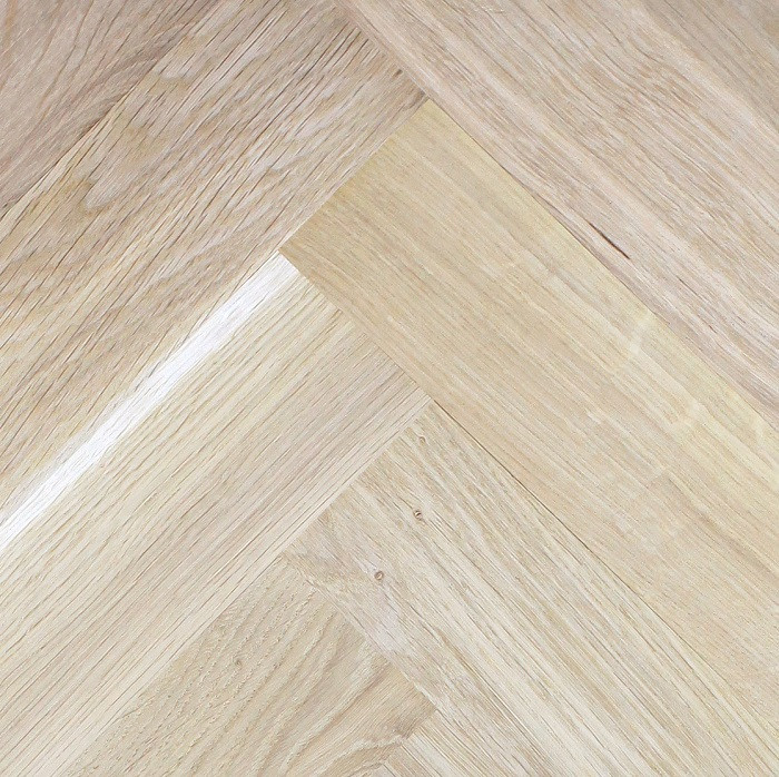 LIVIGNA HERRINGBONE SOLID WOOD FLOORING OAK UNFINISHED 70x230MM