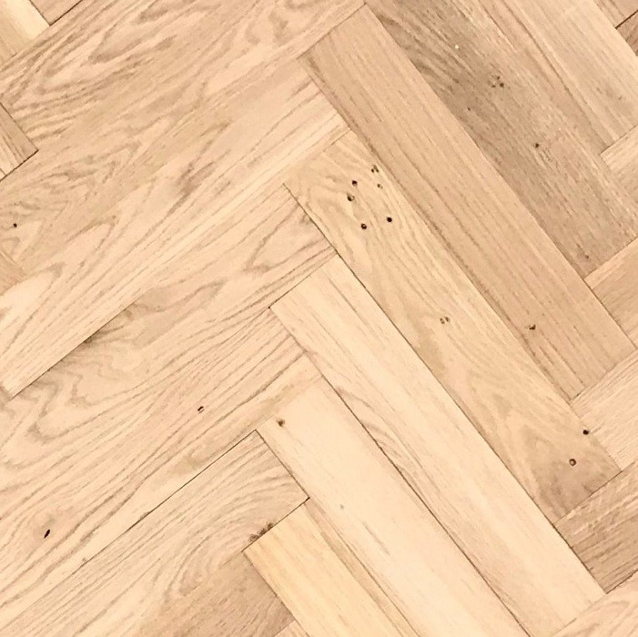 Herringbone Engineered Oakunfinished, Hardwood Parquet Flooring