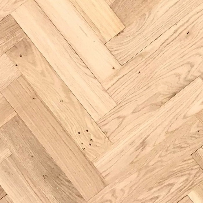 LIVIGNA HERRINGBONE ENGINEERED WOOD FLOORING UNFINISHED RUSTIC OAK 70X350MM