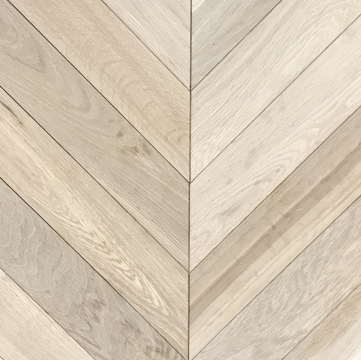 LIVIGNA CHEVRONS ENGINEERED WOOD FLOORING OAK UNFINISHED 90X540mm