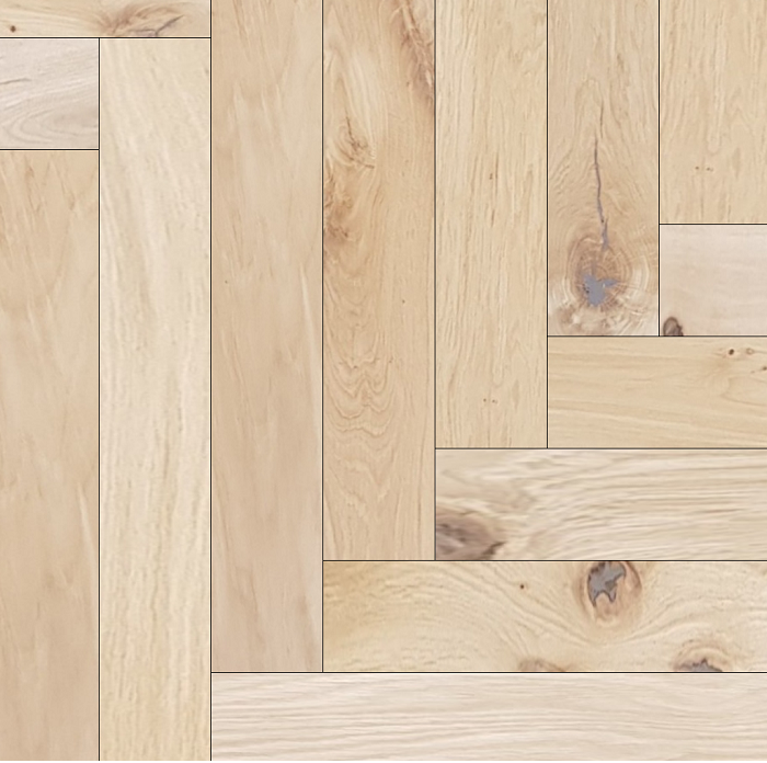 LIVIGNA HERRINGBONE ENGINEERED WOOD FLOORING UNFINISHED RUSTIC OAK 120X600MM