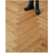 BROOKSFLOOR HERRINGBONE ENGINEERED WOOD FLOORING MULTIPLY OAK BURGHLEY RUSTIC OILED 120MM