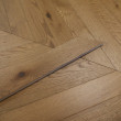 YNDE-PARQUET  CHEVRON ENGINEERED WOOD FLOORING SMOKED STAIN BRUSHED MATT LACQURED OAK 90x750mm