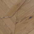 YNDE-PARQUET  CHEVRON ENGINEERED WOOD FLOORING SMOKED STAIN BRUSHED MATT LACQURED OAK 90x750mm