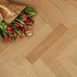 BROOKSFLOOR HERRINGBONE ENGINEERED WOOD FLOORING MULTIPLY OAK HATFIELD RUSTIC UNFINISHED 120MM