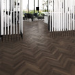 KAHRS Studio Collection Herringbone Swedish Engineered Wood Flooring Oak Smoked AB  Oiled 70mm - CALL FOR PRICE