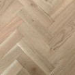 LIVIGNA HERRINGBONE SOLID WOOD FLOORING OAK RUSTIC UNFINISHED 70X280MM