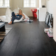 QUICK STEP ENGINEERED WOOD CASTELLO COLLECTION  WENGÉ OAK SILK LACQUERED FLOORING 145x1820mm