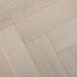 YNDE-PARQUET HERRINGBONE ENGINEERED WOOD WHITE WASHED OAK MATT LACQUERED FLOORING 150X600MM