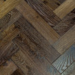 CAPRIO DURHAM Oak Rustic Distressed & Oiled Parquet , Brown